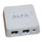 The ALFA Network AIP-W512 router with 300mbps WiFi, 1 100mbps ETH-ports and
                                                 0 USB-ports