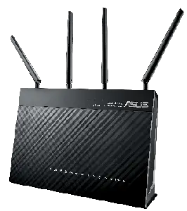 Thumbnail for the ASUS DSL-AC87VG router with Gigabit WiFi, 4 N/A ETH-ports and
                                         0 USB-ports