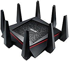 Thumbnail for the ASUS GT-AC9600 router with Gigabit WiFi, 8 N/A ETH-ports and
                                         0 USB-ports