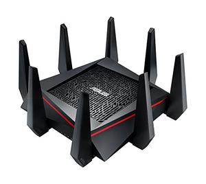 Thumbnail for the ASUS RT-AC5300 router with Gigabit WiFi, 4 N/A ETH-ports and
                                         0 USB-ports
