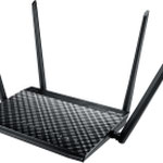 The ASUS RT-AC57U router with Gigabit WiFi, 4 N/A ETH-ports and
                                                 0 USB-ports
