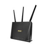 The ASUS RT-AC85P router with Gigabit WiFi, 4 N/A ETH-ports and
                                                 0 USB-ports