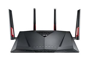 Thumbnail for the ASUS RT-AC88U router with Gigabit WiFi, 8 N/A ETH-ports and
                                         0 USB-ports