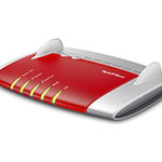 The AVM FRITZ!Box Fon WLAN 7360 v1 router with 300mbps WiFi, 2 N/A ETH-ports and
                                                 0 USB-ports