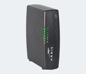 Thumbnail for the Arris DG860P2 router with 300mbps WiFi, 4 N/A ETH-ports and
                                         0 USB-ports