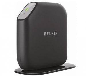 Thumbnail for the Belkin F7D2401 router with 300mbps WiFi, 4 100mbps ETH-ports and
                                         0 USB-ports