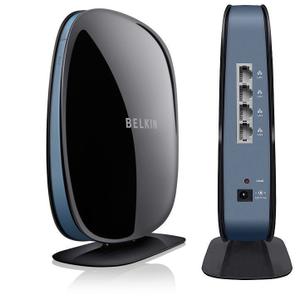 Thumbnail for the Belkin F7D4550 router with 300mbps WiFi, 4 100mbps ETH-ports and
                                         0 USB-ports