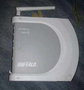 Thumbnail for the Buffalo WHR-G54S router with 54mbps WiFi, 4 100mbps ETH-ports and
                                         0 USB-ports