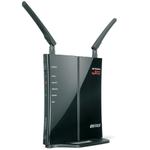 The Buffalo WZR-HP-G302H router with 300mbps WiFi,  N/A ETH-ports and
                                                 0 USB-ports