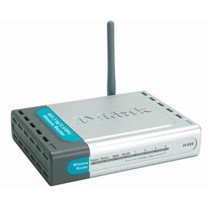 Thumbnail for the D-Link DI-524UP router with 54mbps WiFi, 4 100mbps ETH-ports and
                                         0 USB-ports