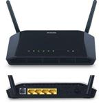 The D-Link DSL-2740B rev F1 router with 300mbps WiFi, 4 100mbps ETH-ports and
                                                 0 USB-ports