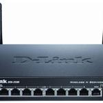 The D-Link DSR-250N router with 300mbps WiFi, 8 N/A ETH-ports and
                                                 0 USB-ports