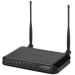 The Edimax BR-6428HPn router with 300mbps WiFi, 4 100mbps ETH-ports and
                                                 0 USB-ports