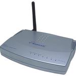The Hawking HWR54G router with 54mbps WiFi, 4 100mbps ETH-ports and
                                                 0 USB-ports
