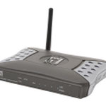 The LevelOne WBR-3406TX router with No WiFi,   ETH-ports and
                                                 0 USB-ports