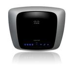 The Linksys E2000 router with 300mbps WiFi, 4 N/A ETH-ports and
                                                 0 USB-ports