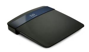 Thumbnail for the Linksys E3200 router with 300mbps WiFi, 4 N/A ETH-ports and
                                         0 USB-ports