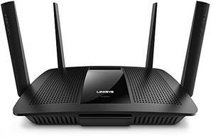 Thumbnail for the Linksys EA8500 router with Gigabit WiFi, 4 N/A ETH-ports and
                                         0 USB-ports