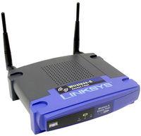 Thumbnail for the Linksys WAP54G v1.1 router with 54mbps WiFi, 1 100mbps ETH-ports and
                                         0 USB-ports