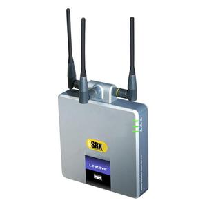Thumbnail for the Linksys WAP54GX router with 54mbps WiFi, 1 100mbps ETH-ports and
                                         0 USB-ports