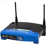 The Linksys WRT54G v4.0 router with 54mbps WiFi, 4 100mbps ETH-ports and
                                                 0 USB-ports
