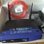 The Linksys WRT54GS v5.1 router with 54mbps WiFi, 4 100mbps ETH-ports and
                                                 0 USB-ports