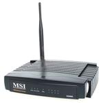The MSI RG60SE router with 54mbps WiFi, 4 100mbps ETH-ports and
                                                 0 USB-ports