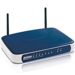 The NetComm NB6Plus4Wn router with 300mbps WiFi, 4 100mbps ETH-ports and
                                                 0 USB-ports