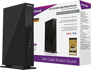 Thumbnail for the Netgear C6300 router with Gigabit WiFi, 4 N/A ETH-ports and
                                         0 USB-ports