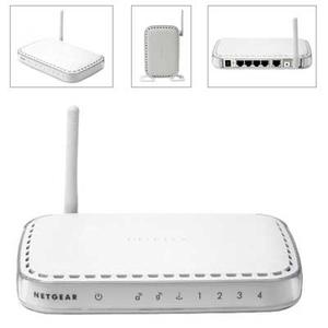 Thumbnail for the Netgear DG834Gv2 router with 54mbps WiFi, 4 100mbps ETH-ports and
                                         0 USB-ports