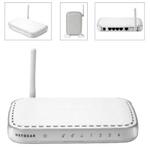 The Netgear DG834Gv2 router with 54mbps WiFi, 4 100mbps ETH-ports and
                                                 0 USB-ports