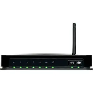 Thumbnail for the Netgear DGN1000SP router with 300mbps WiFi, 4 100mbps ETH-ports and
                                         0 USB-ports