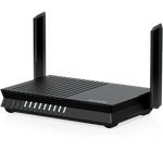 The Netgear RAX20 (Nighthawk AX4) router with Gigabit WiFi, 4 N/A ETH-ports and
                                                 0 USB-ports