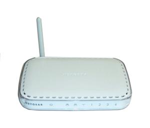 Thumbnail for the Netgear WGPS606 router with 54mbps WiFi, 4 100mbps ETH-ports and
                                         0 USB-ports