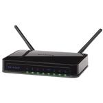 The Netgear WNR1500 router with 300mbps WiFi, 4 100mbps ETH-ports and
                                                 0 USB-ports