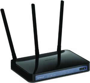 Thumbnail for the Netgear WNR2500 router with 300mbps WiFi, 4 100mbps ETH-ports and
                                         0 USB-ports