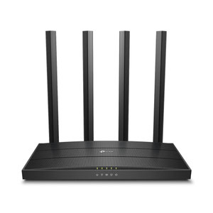 Thumbnail for the TP-LINK Archer C6 v3.0 router with Gigabit WiFi, 4 N/A ETH-ports and
                                         0 USB-ports