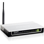 The TP-LINK TD-W8950ND v1.x router with 300mbps WiFi, 4 100mbps ETH-ports and
                                                 0 USB-ports