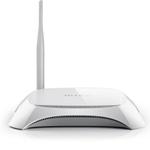 The TP-LINK TL-MR3220 v1 router with 300mbps WiFi, 4 100mbps ETH-ports and
                                                 0 USB-ports