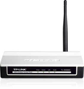 Thumbnail for the TP-LINK TL-WA500G router with 54mbps WiFi, 1 100mbps ETH-ports and
                                         0 USB-ports
