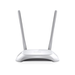 The TP-LINK TL-WR840N v5 router has 300mbps WiFi, 4 100mbps ETH-ports and 0 USB-ports. It also supports custom firmwares like: OpenWrt, LEDE Project