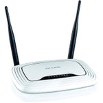 The TP-LINK TL-WR841N v14.x router with 300mbps WiFi, 4 100mbps ETH-ports and
                                                 0 USB-ports