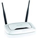 The TP-LINK TL-WR841N v9.x router has 300mbps WiFi, 4 100mbps ETH-ports and 0 USB-ports. 