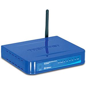 Thumbnail for the TRENDnet TEW-435BRM router with 54mbps WiFi, 4 100mbps ETH-ports and
                                         0 USB-ports