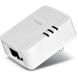 Thumbnail for the TRENDnet TPL-406E router with No WiFi, 1 100mbps ETH-ports and
                                         0 USB-ports