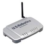 The USRobotics USR9108 router with 54mbps WiFi, 4 100mbps ETH-ports and
                                                 0 USB-ports