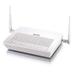 The ZyXEL PK5000Z (Qwest) router has 54mbps WiFi, 4 100mbps ETH-ports and 0 USB-ports. 