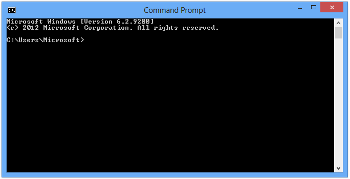 command prompt network address