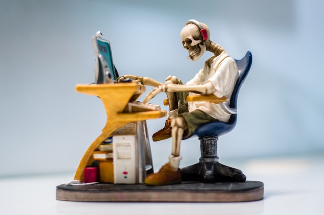 skeleton using a computer