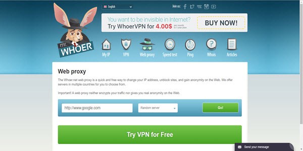 Whoer - What's my IP address, how to find and check my IP address.